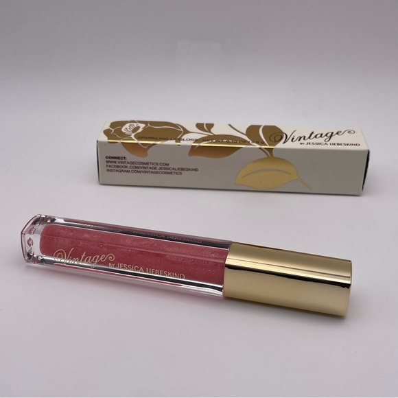 VINTAGE By Jessica Liebeskin Sparkling Lipgloss in “Pink Sequin” (Brand New!) ✨ - Picture 7 of 8